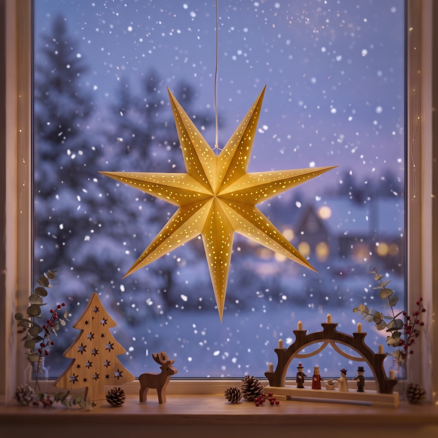 BRILAGI - decorațiune de Crăciun cu LED LED/2xAA 60 cm stea