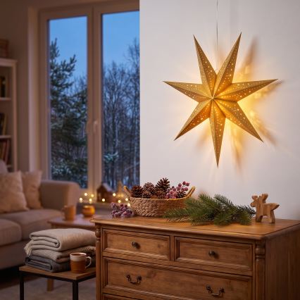 BRILAGI - decorațiune de Crăciun cu LED LED/2xAA 60 cm stea