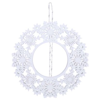 Brilagi - Decorațiune de Crăciun LED/2xAA, coroană de 30 cm