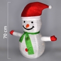 BRILAGI - Decorațiune de Crăciun LED pentru exterior, 40 LED, 3x AA, IP44, om de zăpadă