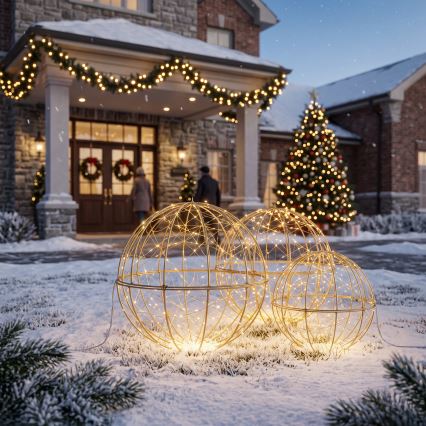 BRILAGI - Decorațiune de Crăciun LED pentru exterior LED/1,3W/230V IP44, diametru 30 cm, glob