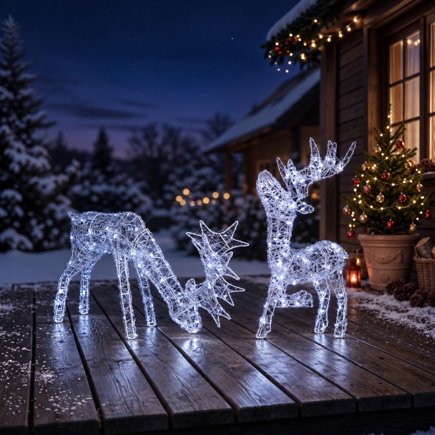 BRILAGI - Decorațiune de Crăciun LED pentru exterior LED/3,3W/230V IP44 60x37 cm ren