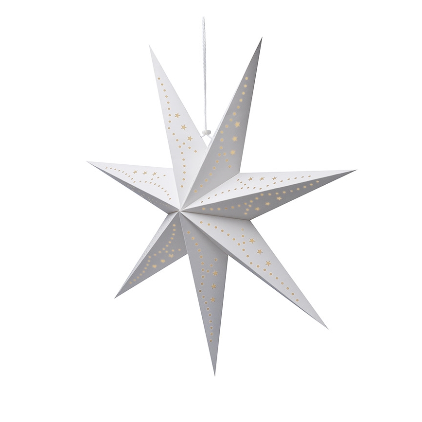 Brilagi - Decorațiune de Crăciun LED, stea 60 cm, alimentare 2x baterii AA, alb cald