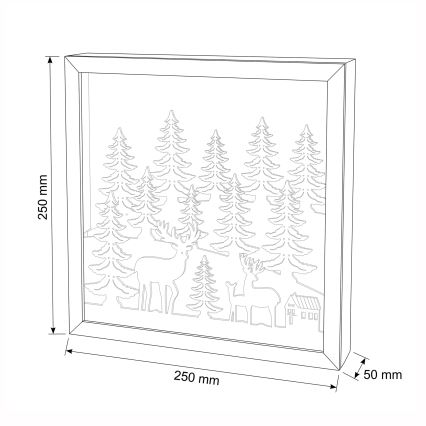 BRILAGI - Decorațiune LED de Crăciun LED/2xAA