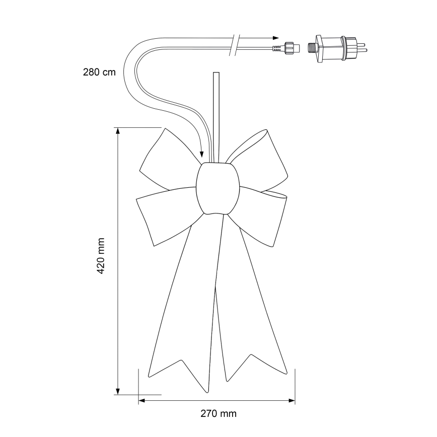 BRILAGI - Decorațiune LED de Crăciun pentru exterior LED/3,3W/230V IP44 fundă argintie
