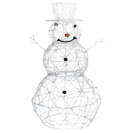 Brilagi - Decorațiune LED de Crăciun pentru exterior, om de zăpadă, 3,6W/31/230V, 6500K, 120 cm, IP44