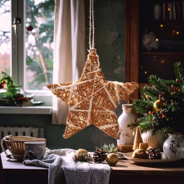 Brilagi - Decorațiune LED de Crăciun, stea, 2x AA