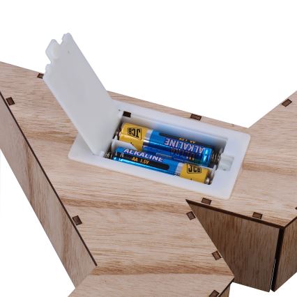 Brilagi - Decorațiune LED de Crăciun, stea, 38 x 40 cm, alimentare 2x AA