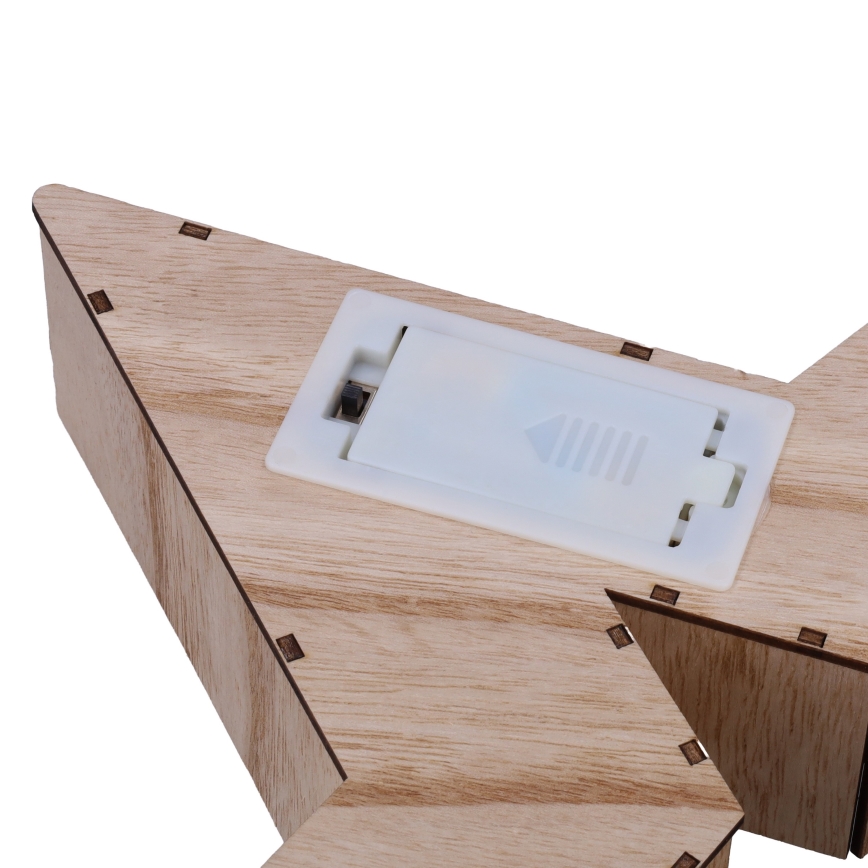 Brilagi - Decorațiune LED de Crăciun, stea, 38 x 40 cm, alimentare 2x AA