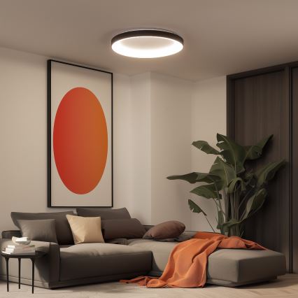 Brilagi - Plafonieră LED dimabilă FALCON II LED/108W/230V, 3000-6500K, Ø 80 cm, negru + telecomandă