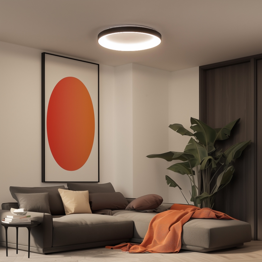 Brilagi - Plafonieră LED dimabilă FALCON II LED/108W/230V, 3000-6500K, Ø 80 cm, negru + telecomandă