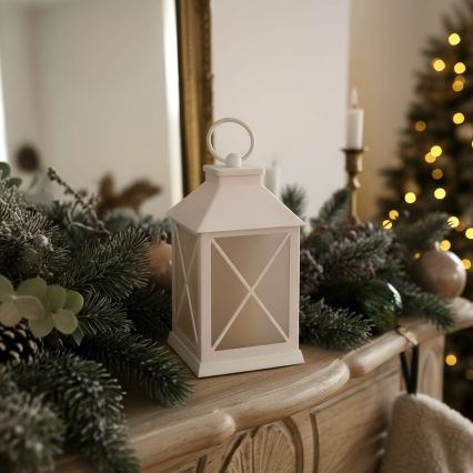 BRILAGI - Felinar decorativ de Crăciun LED/2xAA alb