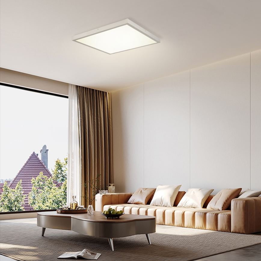 Brilagi - Plafonieră LED FRAME pentru baie, 50W, 230V, 3000/4000/6000K, 60x60 cm, IP44, argintiu