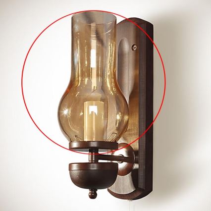 Brilagi - Sticlă de schimb pentru lustră și aplică TAVERN/COTTAGE, E14, 210x110 mm, aurie