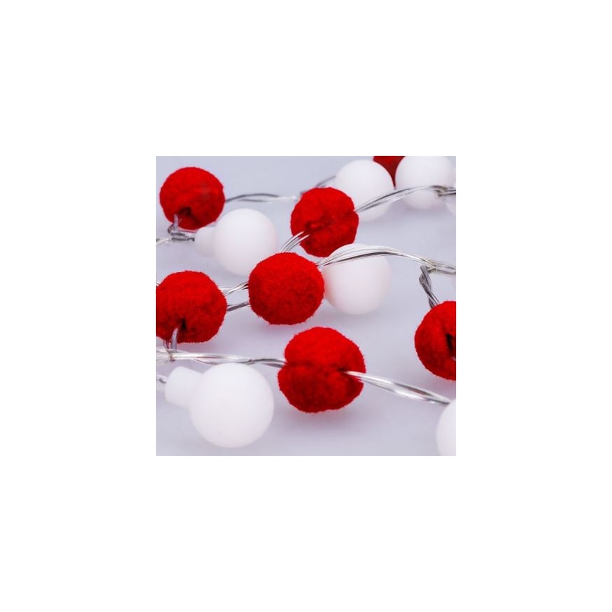 Brilagi - Ghirlandă LED, 20 LED, 2x AA, 1,8 m, alb cald