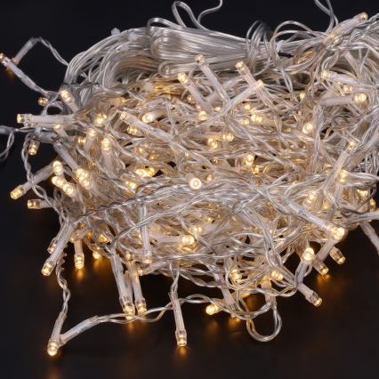 Brilagi - LED ghirlandă de Crăciun pentru exterior 200xLED/8 funcții 13m IP44 alb cald țurțuri