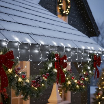 Brilagi - Ghirlandă LED de Crăciun pentru exterior 400xLED/8 funcții 23m IP44 alb rece