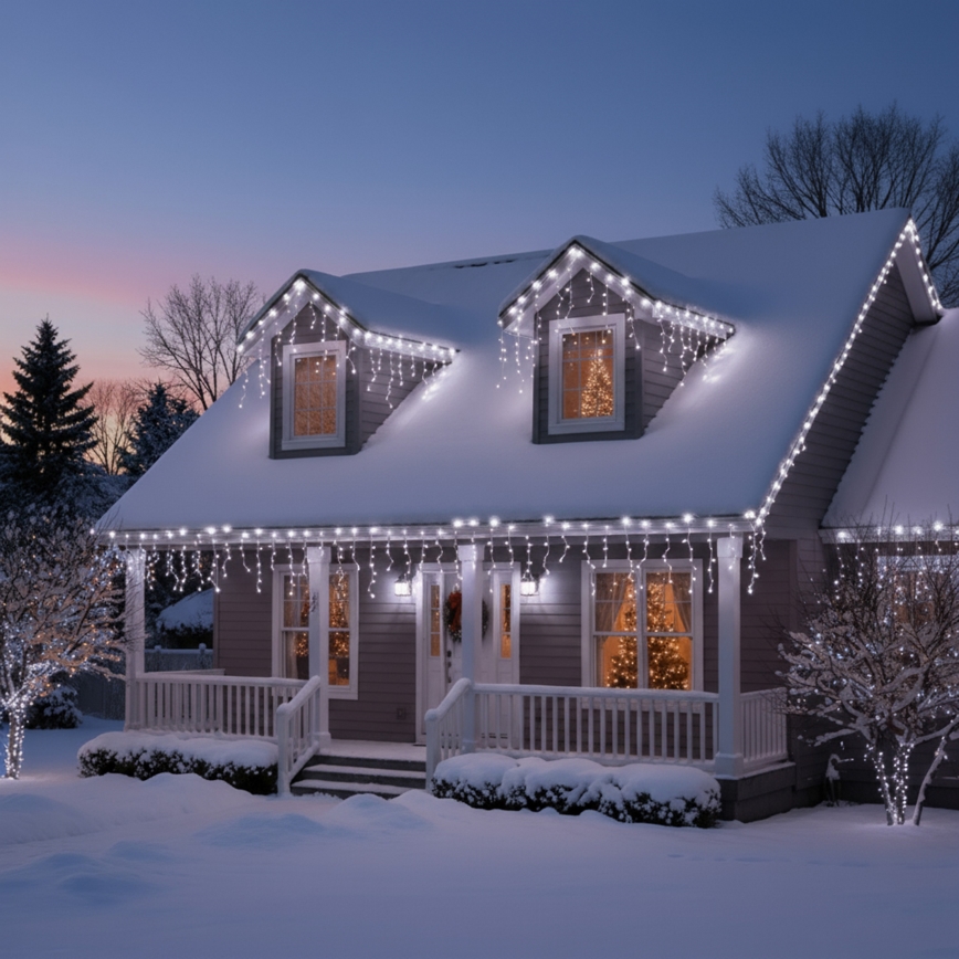 Brilagi - Ghirlandă LED de Crăciun pentru exterior 400xLED/8 funcții 23m IP44 alb rece