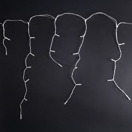 Brilagi - Ghirlandă LED pentru exterior, 200 LED, 8 funcții, 13 m, IP44, alb cald, țurțuri