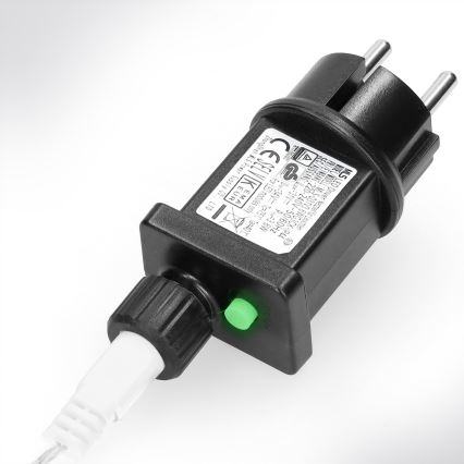 Brilagi - Ghirlandă LED pentru exterior, 200 LED, 8 funcții, 13 m, IP44, alb cald, țurțuri