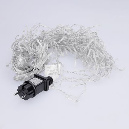Brilagi - Ghirlandă LED pentru exterior, 200 LED, 8 funcții, 13 m, IP44, alb rece, model țurțuri