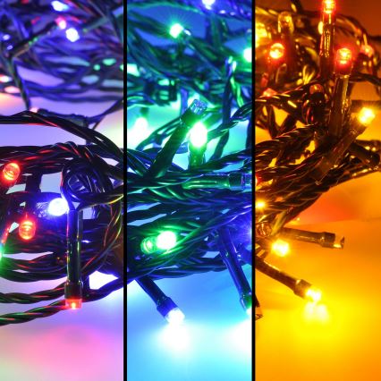 Brilagi - Ghirlandă LED de exterior 300 LED, 8 funcții, 35 m, IP44, multicolor