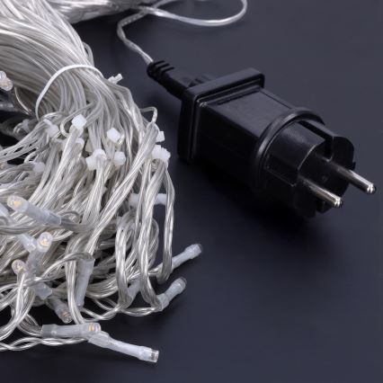 Brilagi - Ghirlandă LED de exterior, 360 LED, 8 moduri, 14 m, IP44, alb cald, tip țurțuri