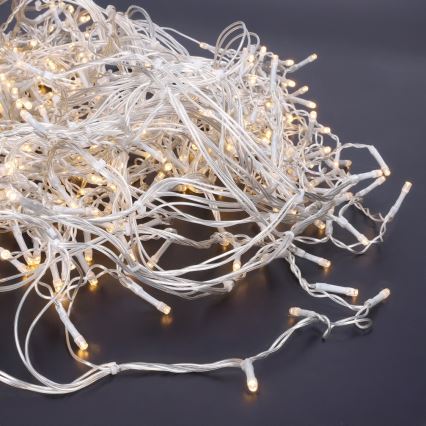 Brilagi - Ghirlandă LED de exterior, 360 LED, 8 moduri, 14 m, IP44, alb cald, tip țurțuri