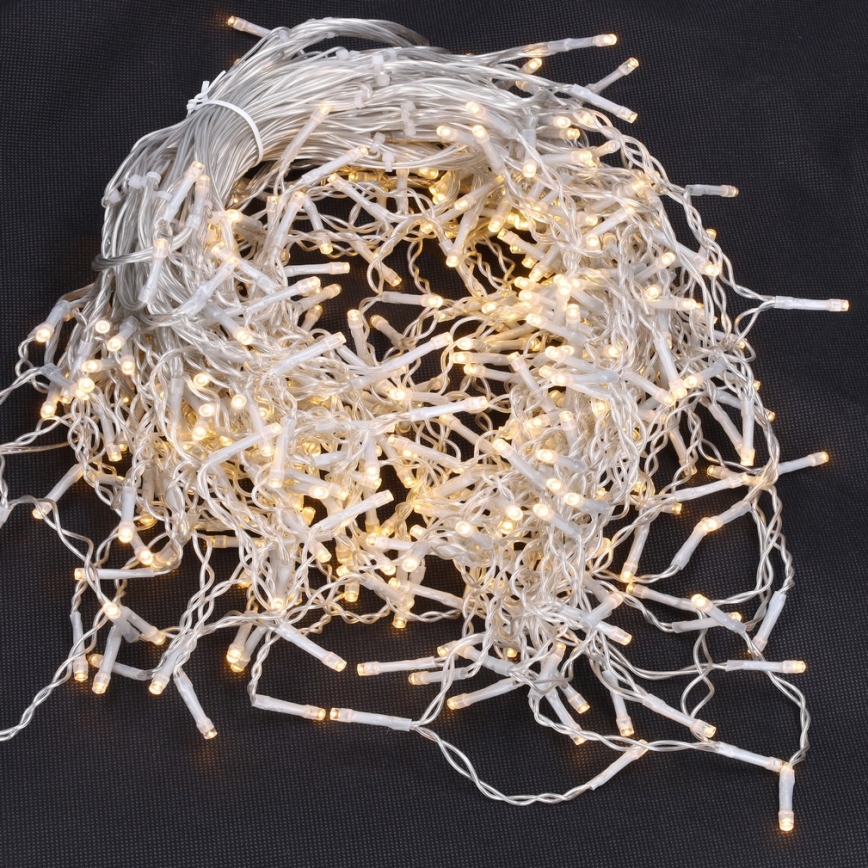 Brilagi - Ghirlandă LED de exterior, 360 LED, 8 moduri, 14 m, IP44, alb cald, tip țurțuri