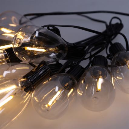 Brilagi - Ghirlandă LED de exterior pentru Crăciun 10xLED/3xAA 3,2m IP44 alb cald