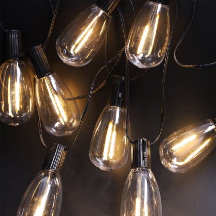Brilagi - Ghirlandă LED de exterior pentru Crăciun 10xLED/3xAA 3,2m IP44 alb cald