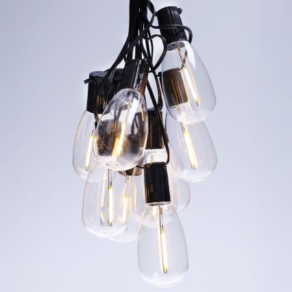 Brilagi - Ghirlandă LED de exterior pentru Crăciun 10xLED/3xAA 3,2m IP44 alb cald