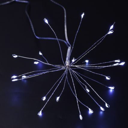 BRILAGI - Ghirlandă LED de exterior pentru Crăciun 150xLED 5 m IP44 alb rece, efect de artificiu