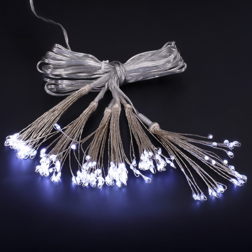 BRILAGI - Ghirlandă LED de exterior pentru Crăciun 150xLED 5 m IP44 alb rece, efect de artificiu
