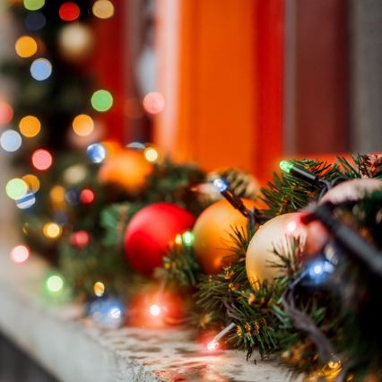 Brilagi - Ghirlandă LED de exterior pentru Crăciun 200xLED/2 funcții 25m IP44 multicoloră