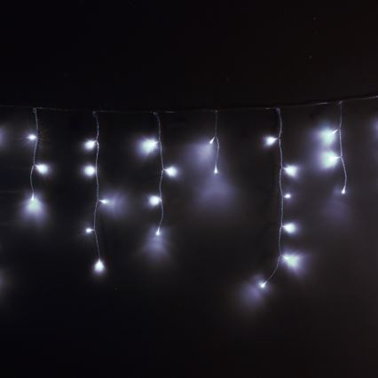 Brilagi - Ghirlandă LED de exterior pentru Crăciun, 400 LED, 8 funcții, 23 m, IP44, alb rece