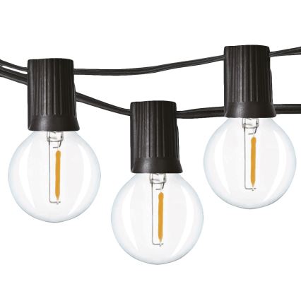 Brilagi - Ghirlandă LED pentru exterior GIRLANDA 25xE12/0,8W/230V 20m IP44 alb rece