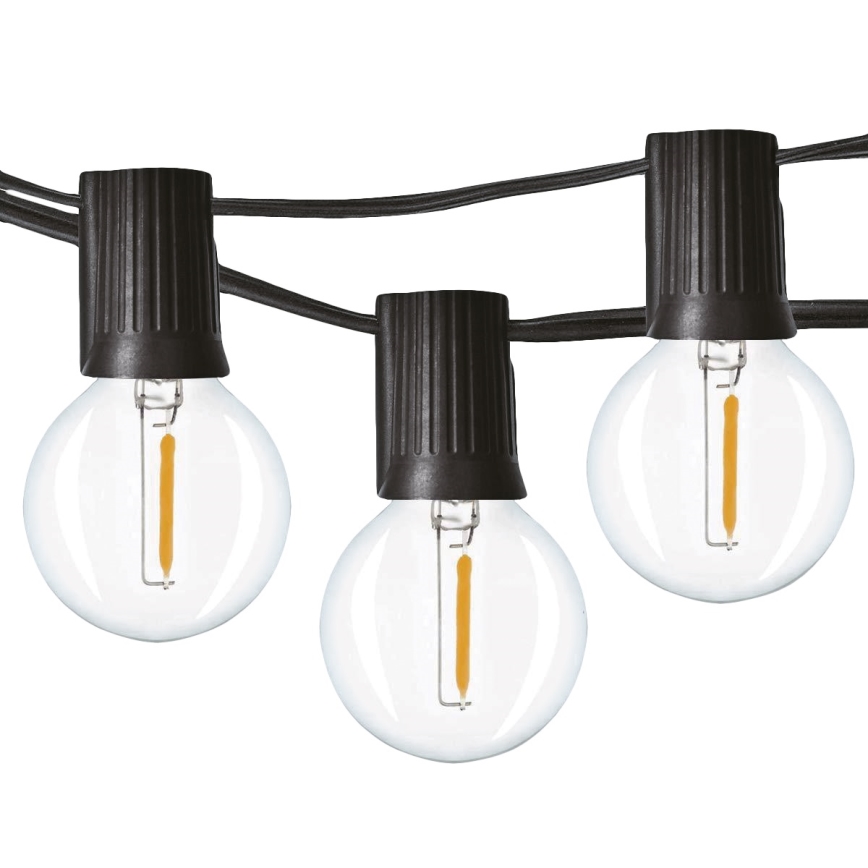 Brilagi - Ghirlandă LED pentru exterior GIRLANDA 25xE12/0,8W/230V 20m IP44 alb rece