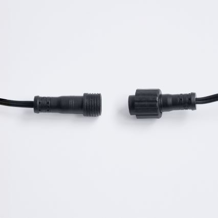 Brilagi - Ghirlandă decorativă LED pentru exterior GIRLANDA 10xE12/0,6W/230V 8m negru IP44 alb cald