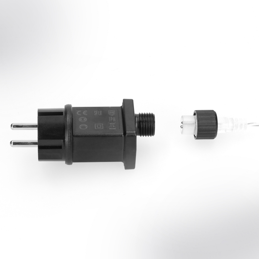 Brilagi - Ghirlandă LED exterior 5 m, 150 LED, IP44, alb cald, efect artificii