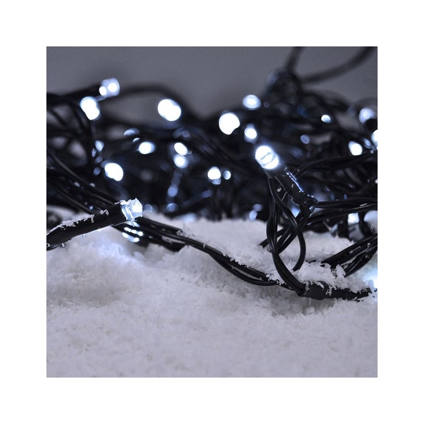 Brilagi - Ghirlandă LED pentru exterior, 300 LED, 8 moduri, 35 m, IP44, alb rece