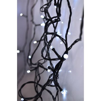 Brilagi - Ghirlandă LED pentru exterior, 300 LED, 8 moduri, 35 m, IP44, alb rece