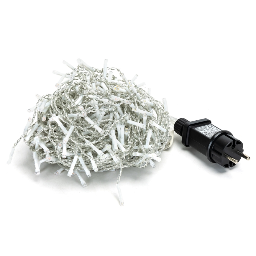 Brilagi - Ghirlandă luminoasă LED de exterior pentru Crăciun 400xLED/8 funcții 23x0,6m IP44 alb rece