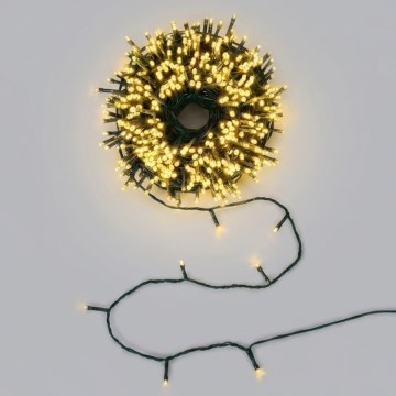 BRILAGI - Ghirlandă solară de Crăciun cu LED 100xLED/8 funcții 12m 800 mAh IP65 alb cald
