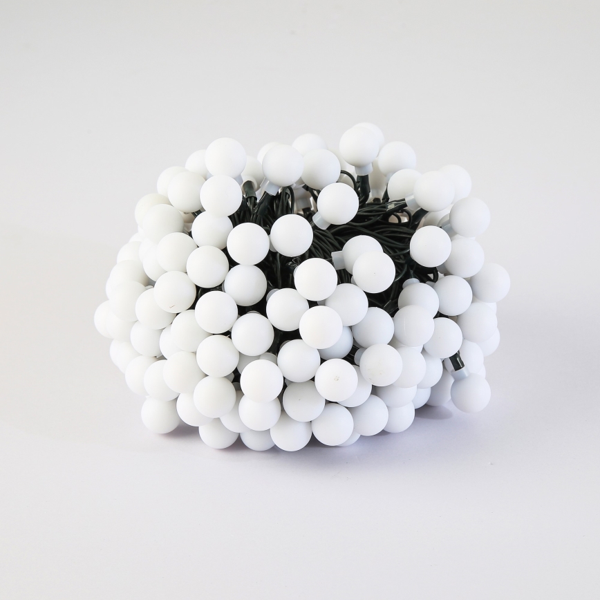 Brilagi - Ghirlandă decorativă solară cu LED BUBBLE, 200 LED, 8 moduri, 20 m, IP65, alb cald, 800 mAh