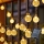 Brilagi - Ghirlandă solară decorativă cu LED BUBBLE, 300 LED-uri, 8 funcții, 30 m, IP65, alb cald, 500 mAh
