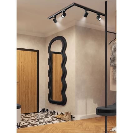 Brilagi - HUSKY, corp cu 4 spoturi pe șină, GU10, 10W, 230V, negru