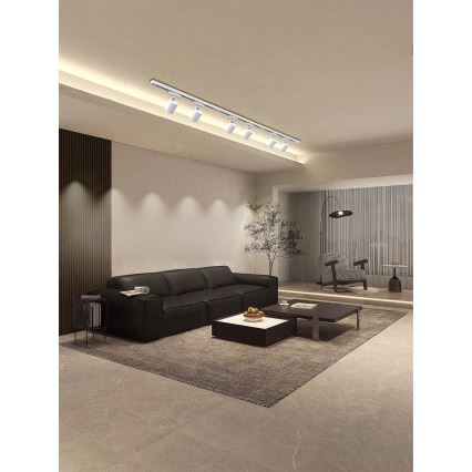 Brilagi HUSKY - Sistem de șină cu 6 spoturi GU10, 10 W, 230 V, alb