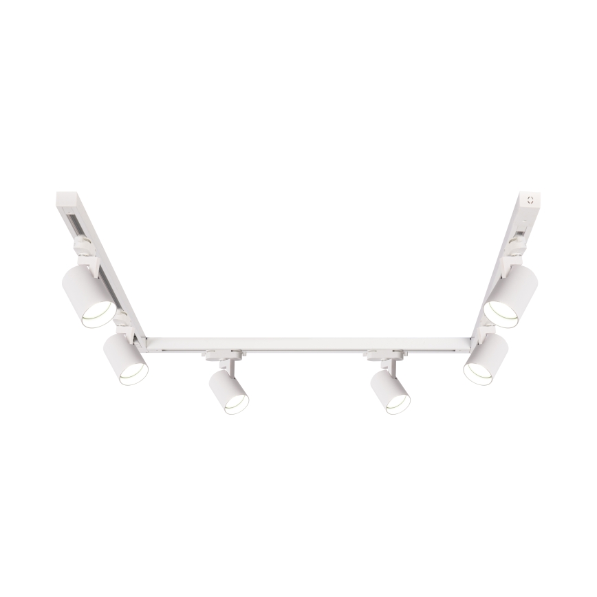Brilagi HUSKY - Sistem de șină cu 6 spoturi GU10, 10 W, 230 V, alb
