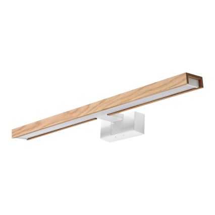 Brilagi - Iluminare LED pentru oglindă de baie 3 în 1 WOODY MIRROR LED/12W/230V 60 cm IP44 alb/stejar